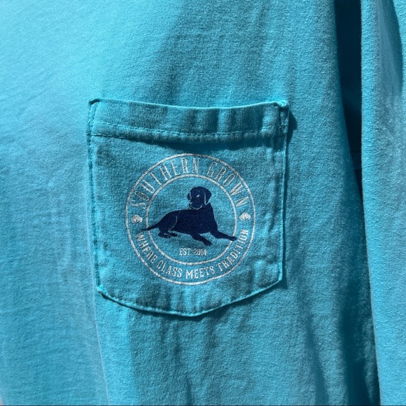 Comfort Colors Southern Grown Where Class Meets Tradition LS T-shirt w/ Dog Sz S - Picture 4 of 12